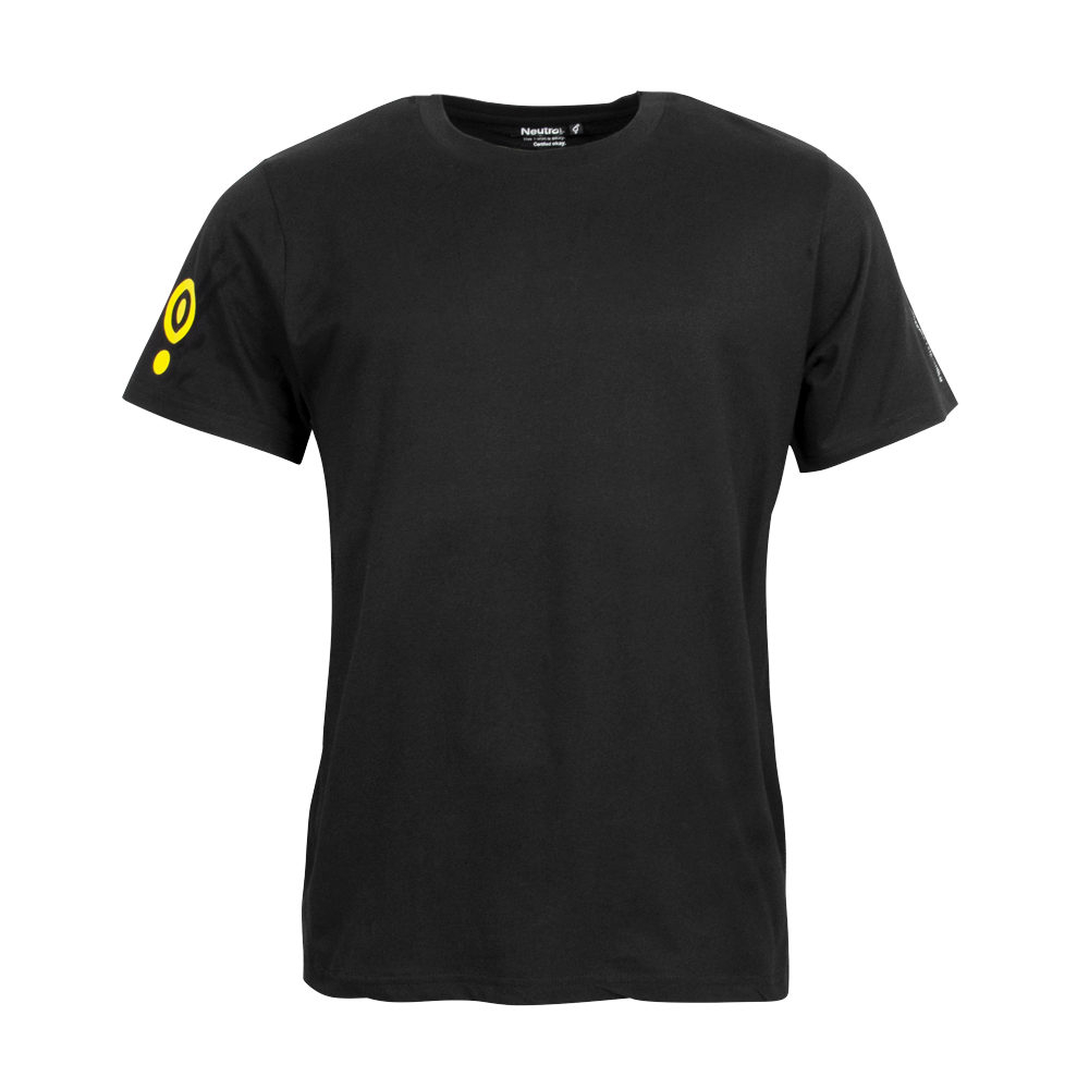 T-shirt unisex Svart, symbol ärm