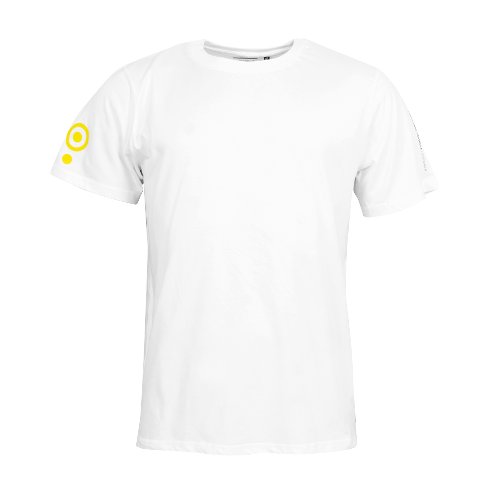 T-shirt unisex Vit, symbol ärm